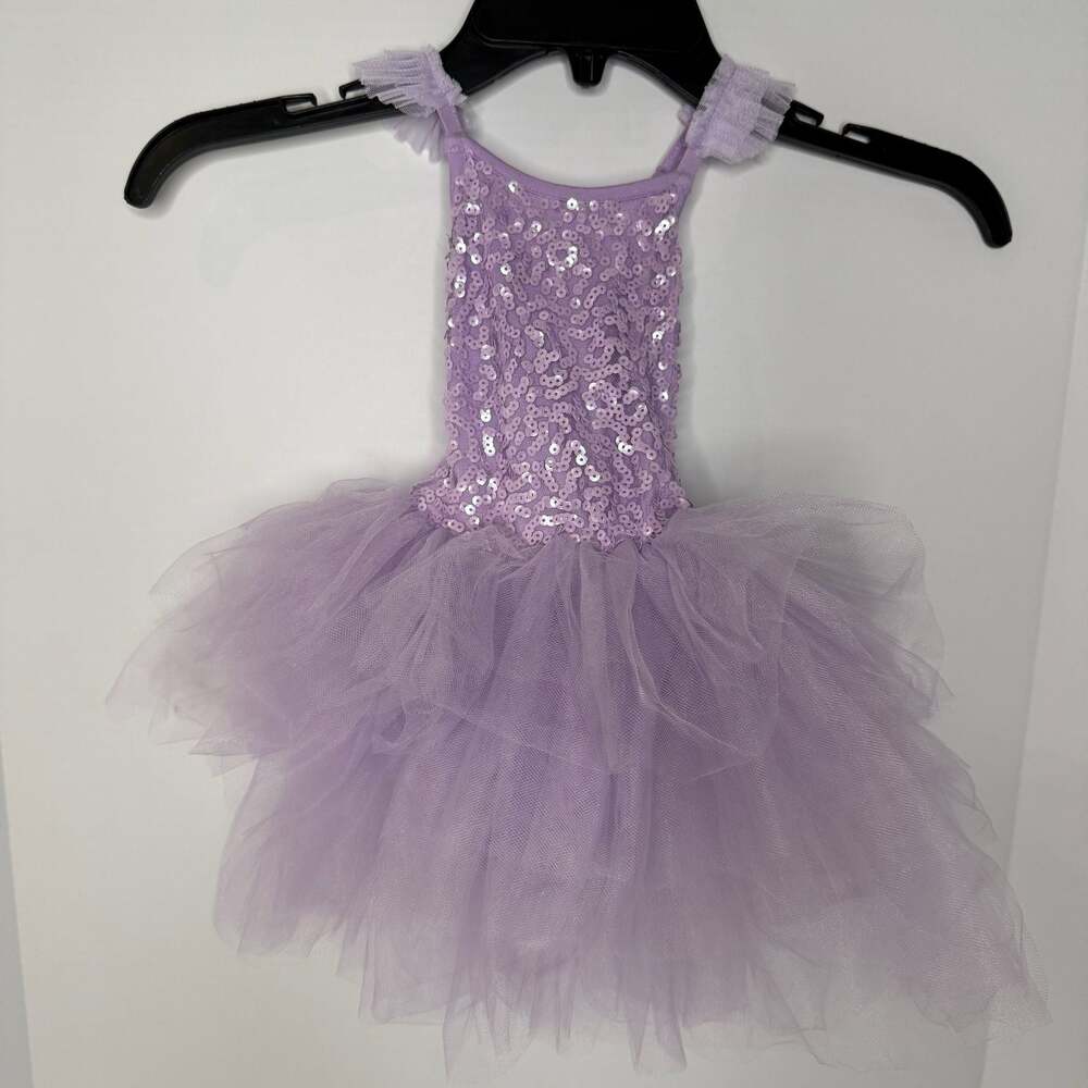 Bums & Roses French Lavender Sequin Tulle Tutu Dress